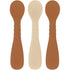 Mikk-Line Silicone Spoons (3 Pack) Tableware BrownSugar/WhiteSwan/BrownSugar